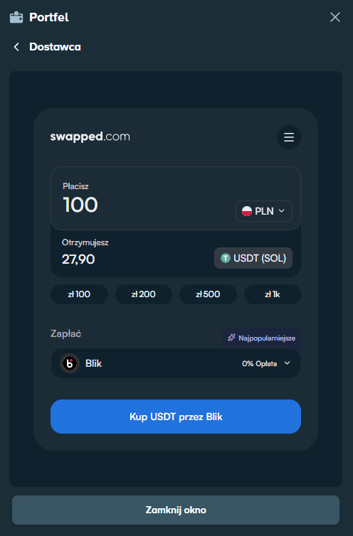 Choose payment method